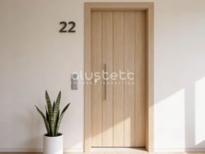 Puerta Entrada de Aluminio modelo Lisboa