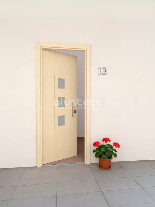 Puerta de entrada de aluminio modelo Estocolmo