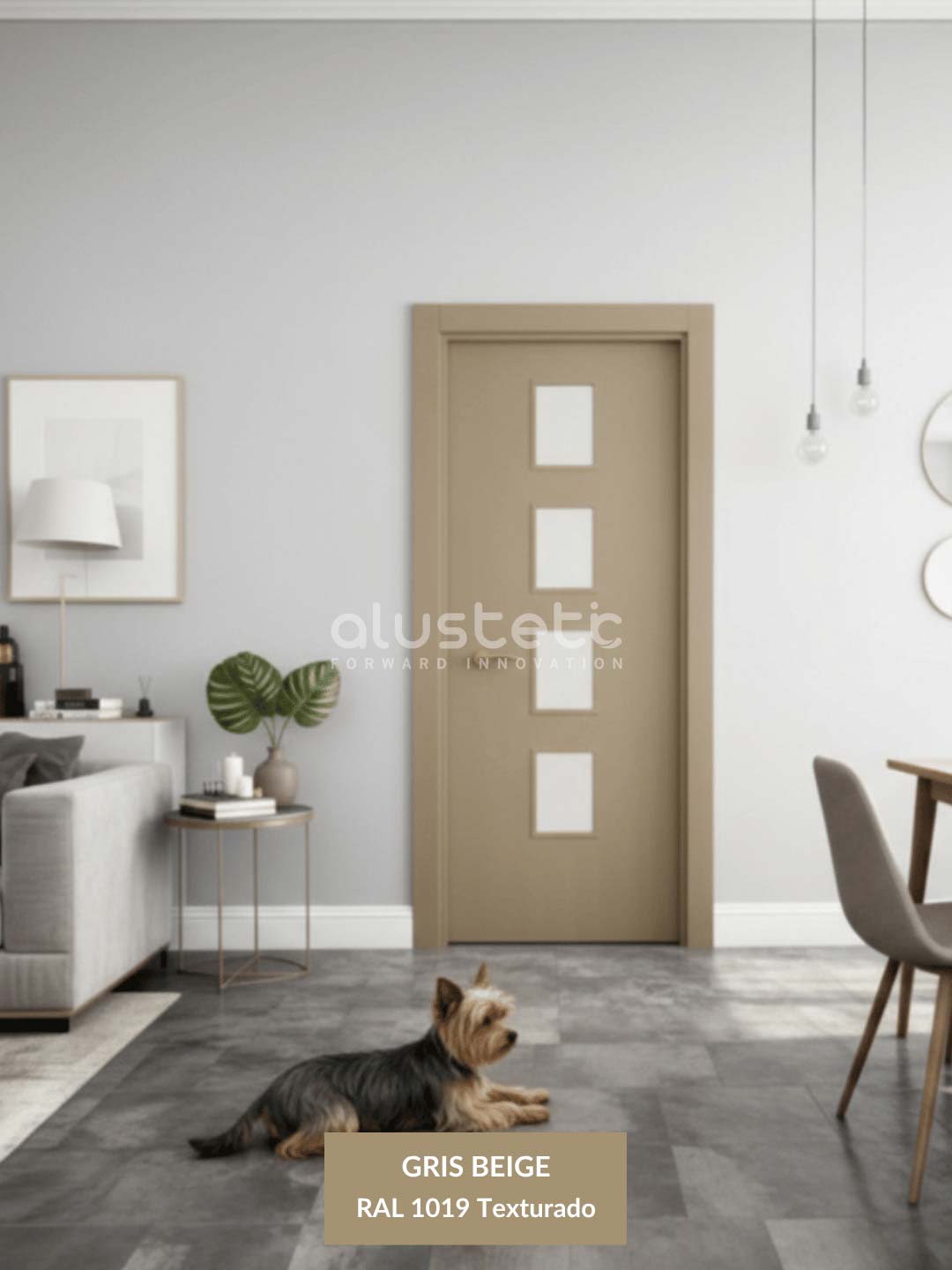 Renders portes - 100 4VE Gris beige
