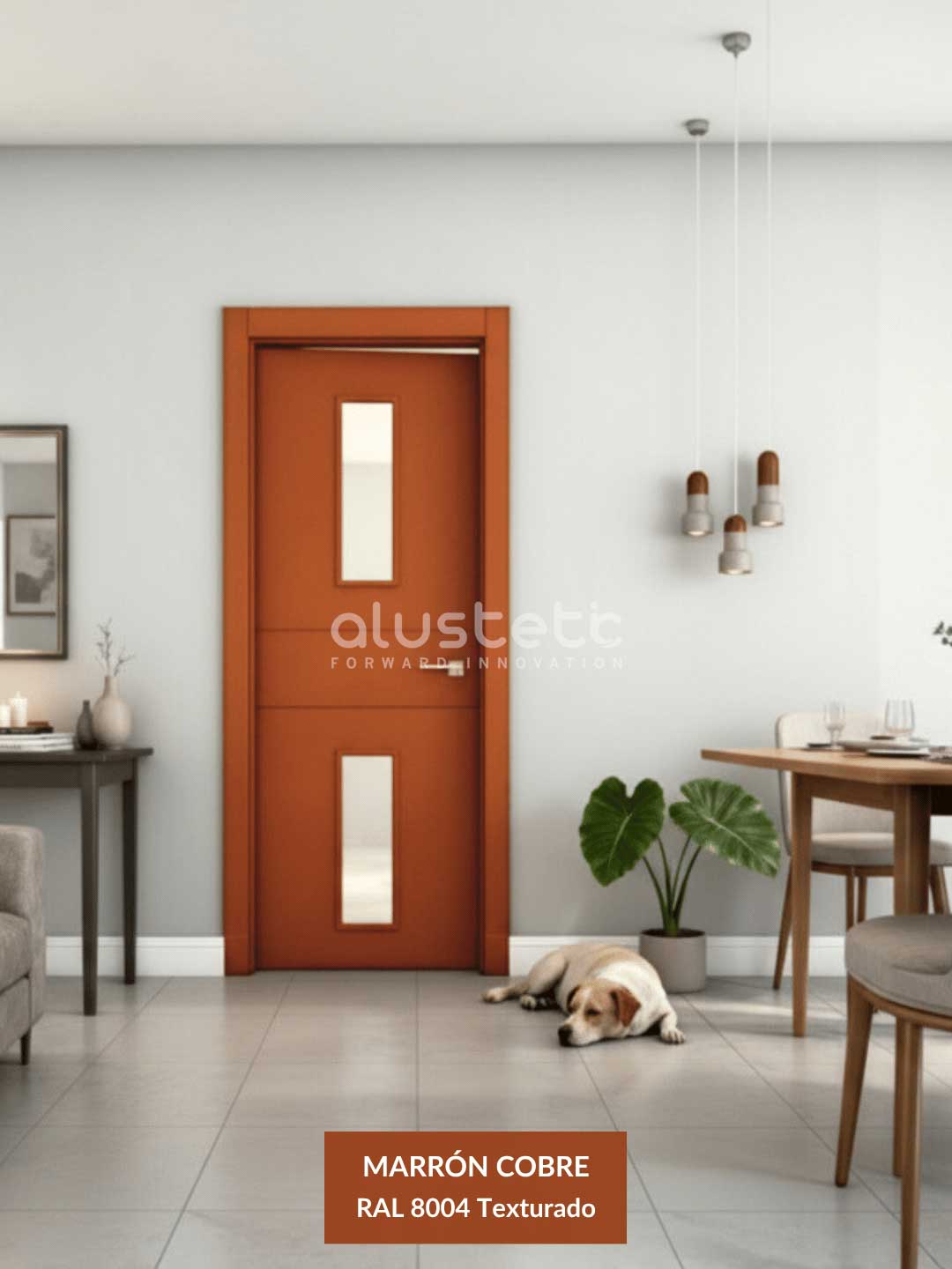 Renders portes - 200 2FH_V Marrón cobre