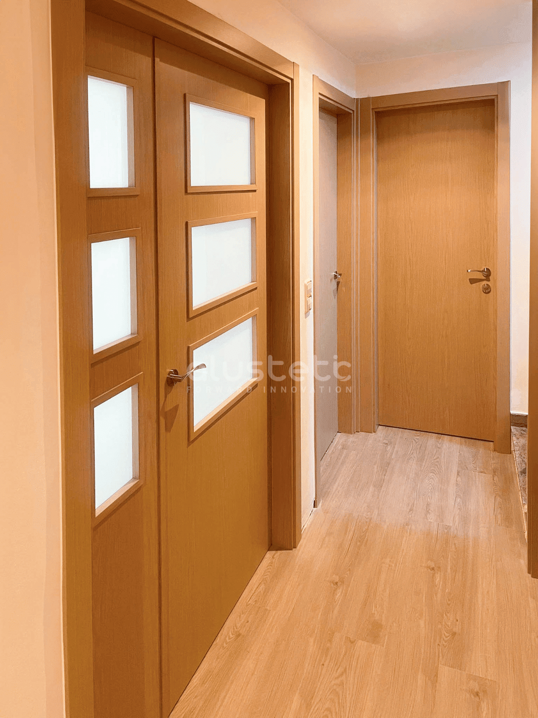Puerta de aluminio para baño o habitación