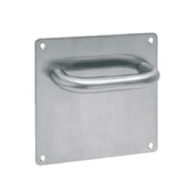 Juego manilla placa cuadrada inox Juego manilla placa cuadrada inox